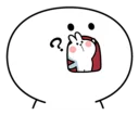 😕 emoji Spoiled Rabbit Small For You Telegram sticker 17 of 41