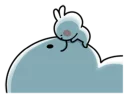 😘 emoji Spoiled Rabbit Small For You Telegram sticker 20 of 41