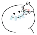 😑 emoji Spoiled Rabbit Small For You Telegram sticker 15 of 41