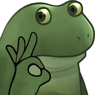 👌 emoji Worry Froge @PeepoHD Telegram sticker 24 of 120