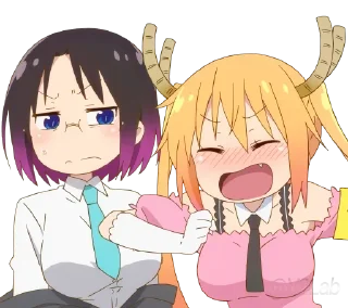 😂 emoji Kobayashi Telegram sticker 23 of 83