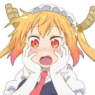 😳 emoji Kobayashi Telegram sticker 18 of 83