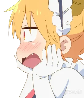 🤭 emoji Kobayashi Telegram sticker 17 of 83