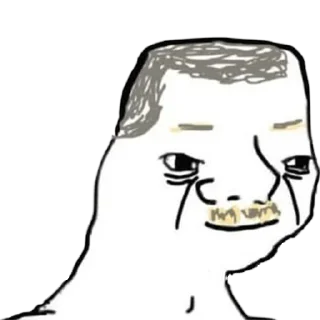 ☝️ emoji unusual wojak pack Telegram sticker 5 of 120