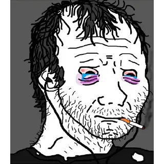 Sticker from unusual wojak pack
