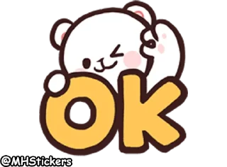 👌 emoji @MHStickers Bears in Love Emoji 1 Telegram sticker 7 of 42