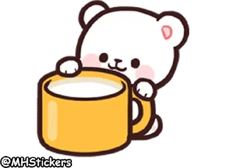 🥛 emoji @MHStickers Bears in Love Emoji 1 Telegram sticker 15 of 42