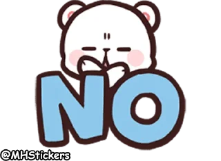 🙅‍♂ emoji @MHStickers Bears in Love Emoji 1 Telegram sticker 8 of 42