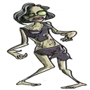 😈 emoji Halloween Zombie Telegram sticker 11 of 16
