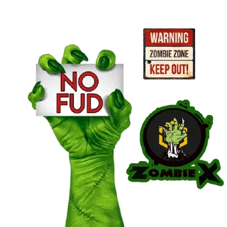 🟢 emoji ZOMBIE X Telegram sticker 5 of 20