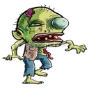 👹 emoji Halloween Zombie Telegram sticker 12 of 16