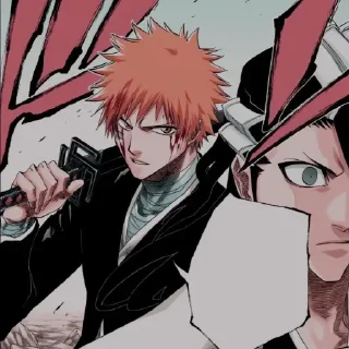 🍁 emoji Ichigo kurosaki @numen_sticker Telegram sticker 13 of 120