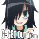 😐 emoji anime Telegram sticker 7 of 32