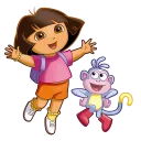 😀 emoji Dora Telegram sticker 7 of 30