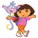 😀 emoji Dora Telegram sticker 8 of 30