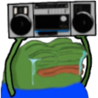 😁 emoji Peepo frog by @ne_sirozhka Telegram sticker 9 of 26
