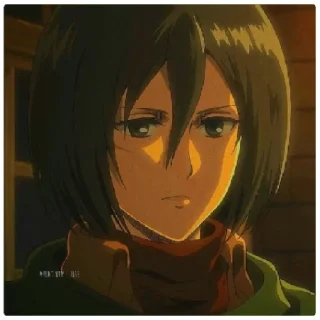 😁 emoji mikasa arckerman @grctrix Telegram sticker 15 of 17