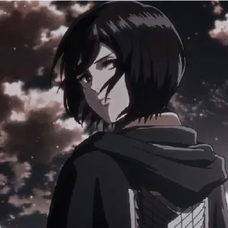 😁 emoji mikasa arckerman @grctrix Telegram sticker 12 of 17