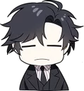 😑 emoji Mystic Messenger LINE Telegram sticker 5 of 45