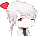 😘 emoji Mystic Messenger LINE Telegram sticker 24 of 45