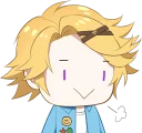 😗 emoji Mystic Messenger LINE Telegram sticker 10 of 45