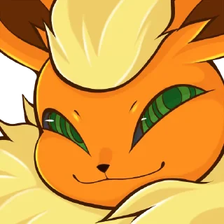 😏 emoji Vovo Flareon Telegram sticker 24 of 47