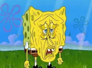 😞 emoji spongebob Telegram sticker 17 of 18