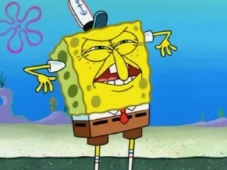 Sticker from spongebob