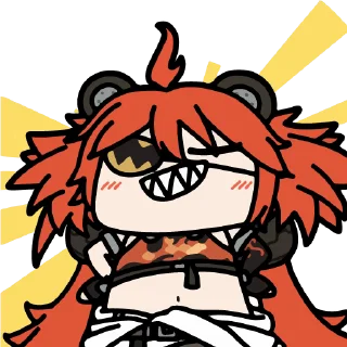 😁 emoji Zenless Zone Zero Animated | @KyouinArchive Telegram sticker 18 of 30