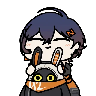 😇 emoji Zenless Zone Zero Animated | @KyouinArchive Telegram sticker 12 of 30
