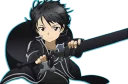 😕 emoji Kirito For @black_swordman (By Mary Scarlet) Telegram sticker 9 of 30