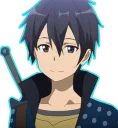 🙂 emoji Kirito For @black_swordman (By Mary Scarlet) Telegram sticker 7 of 30