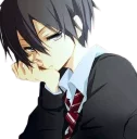 😒 emoji Kirito For @black_swordman (By Mary Scarlet) Telegram sticker 22 of 30