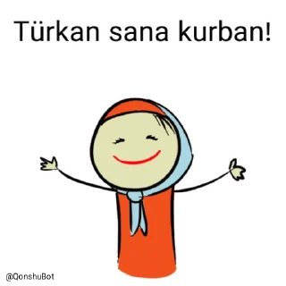 🤗 emoji Türkan @Qonshubot Telegram sticker 18 of 31