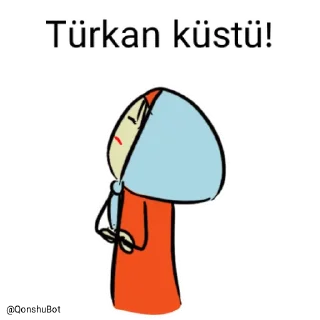 😒 emoji Türkan @Qonshubot Telegram sticker 13 of 31