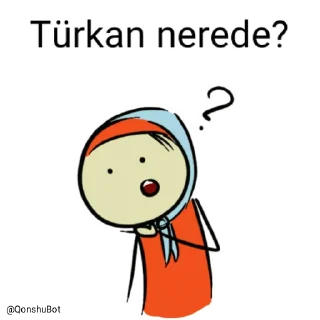 🤔 emoji Türkan @Qonshubot Telegram sticker 5 of 31