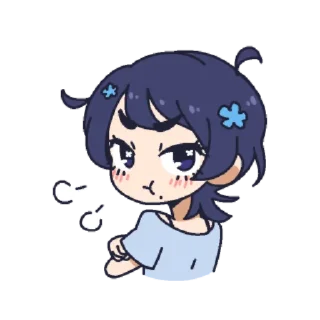 😠 emoji Starry Flowers Telegram sticker 5 of 24