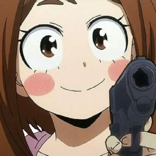 Sticker from Ochaco Uraraka