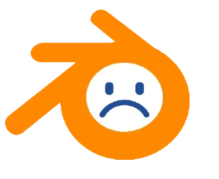 ☹️ emoji @Pars_Training Blender Stickers Telegram sticker 6 of 76
