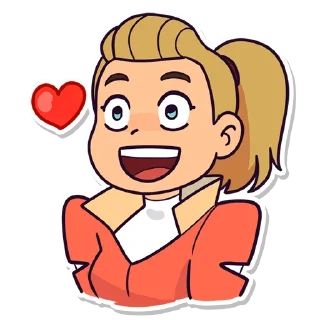 😍 emoji Catra & Adora Telegram sticker 8 of 16