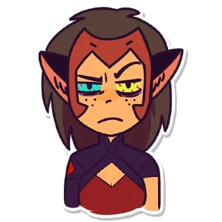 😫 emoji Catra & Adora Telegram sticker 13 of 16