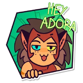 😏 emoji Catra & Adora Telegram sticker 7 of 16