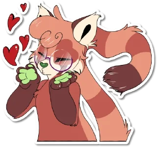 ❤️ emoji Michi Panda Telegram sticker 5 of 23