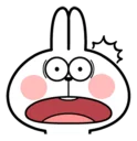 😳 emoji Spoiled Rabbit Facial Expression Telegram sticker 23 of 41