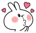 😘 emoji Spoiled Rabbit Facial Expression Telegram sticker 11 of 41