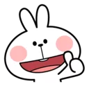 Sticker from Spoiled Rabbit Facial Expression
