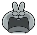 😱 emoji Spoiled Rabbit Facial Expression Telegram sticker 24 of 41