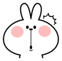 😯 emoji Spoiled Rabbit Facial Expression Telegram sticker 21 of 41