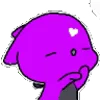 😘 emoji Violet / @StickersPackRobot Telegram sticker 9 of 200