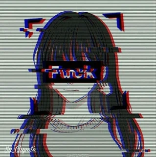 Sticker from sad girl